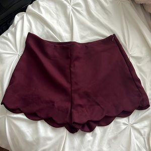 Maroon shorts